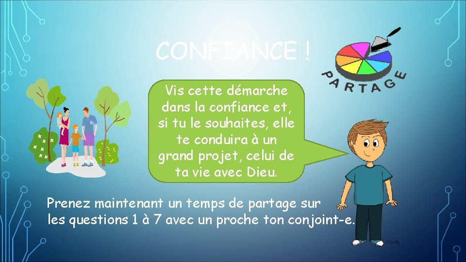 CONFIANCE ! Vis cette démarche dans la confiance et, si tu le souhaites, elle