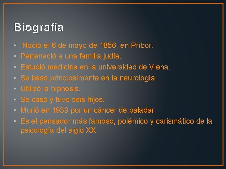 Biografía • • Nació el 6 de mayo de 1856, en Príbor. Perteneció a