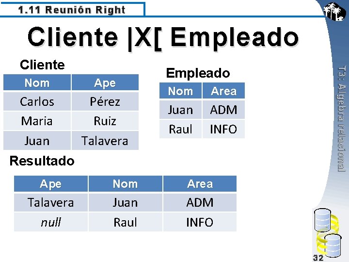 1. 11 Reunión Right Cliente |X[ Empleado Nom Ape Carlos Pérez Maria Ruiz Juan