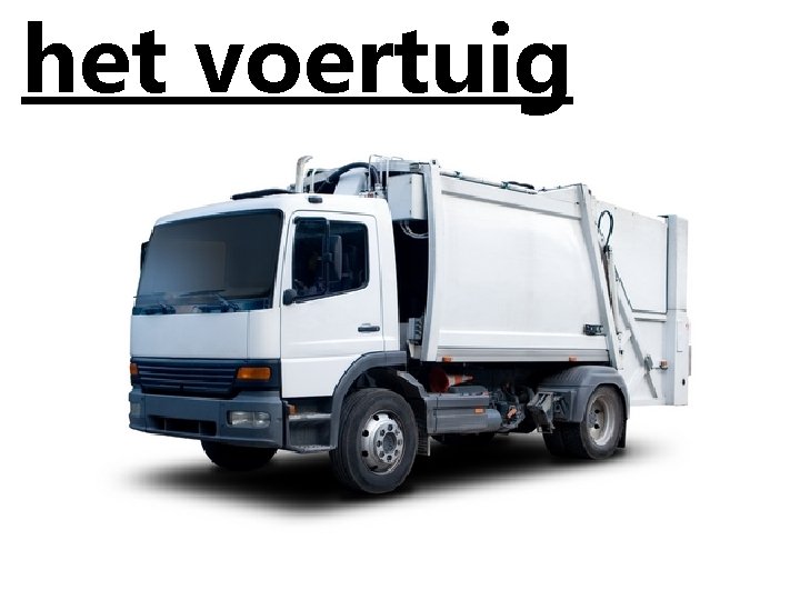 het voertuig 