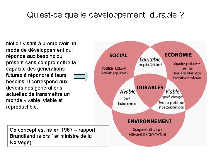 Qu’est-ce que le développement durable ? Notion visant à promouvoir un mode de développement