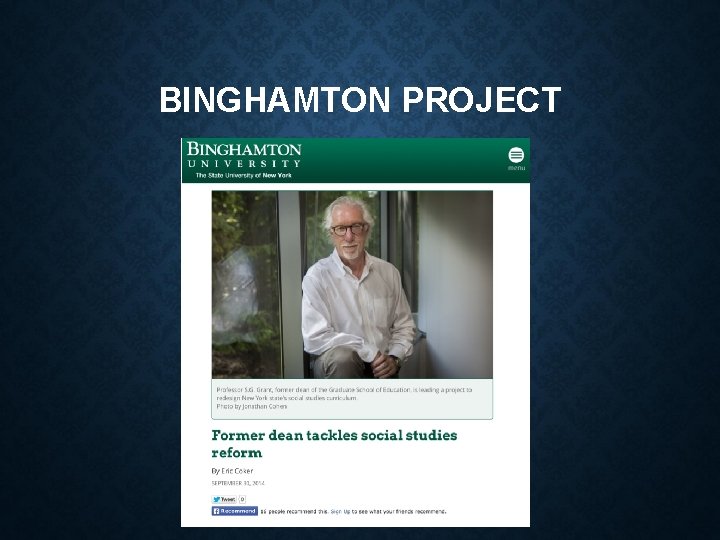 BINGHAMTON PROJECT 