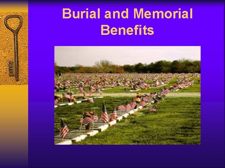 Burial and Memorial Benefits 