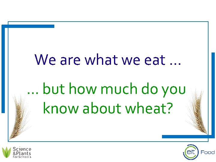 We are what we eat. . . but how much do you know about