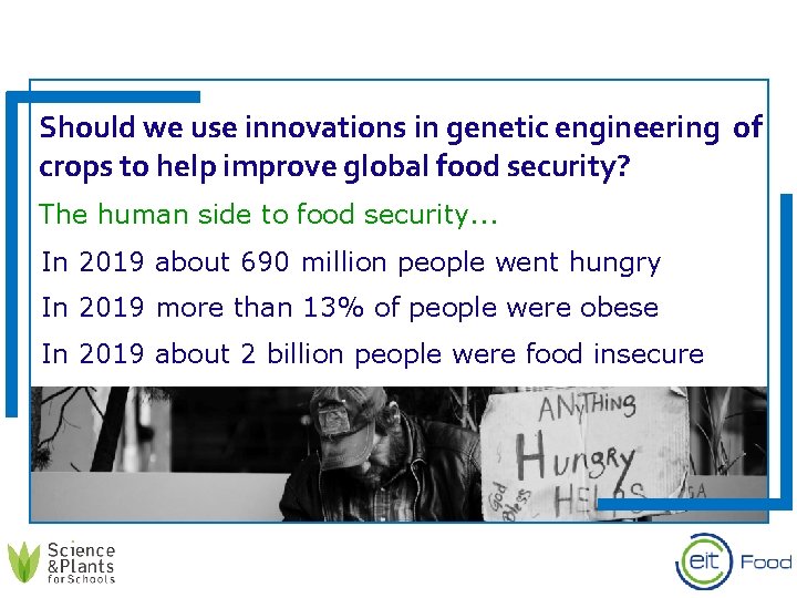 Should we use innovations in genetic engineering of crops to help improve global food
