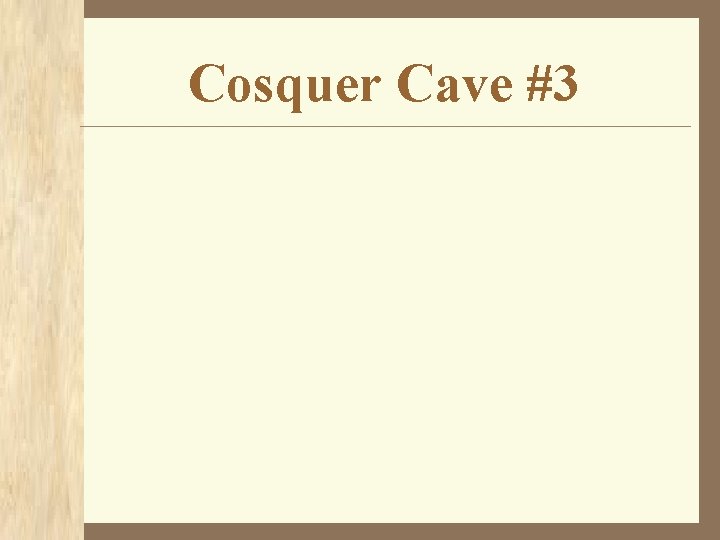 Cosquer Cave #3 