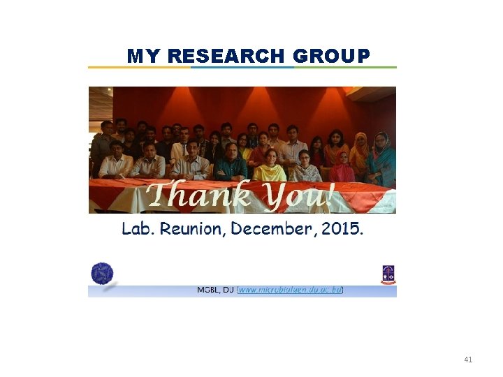 MY RESEARCH GROUP 41 