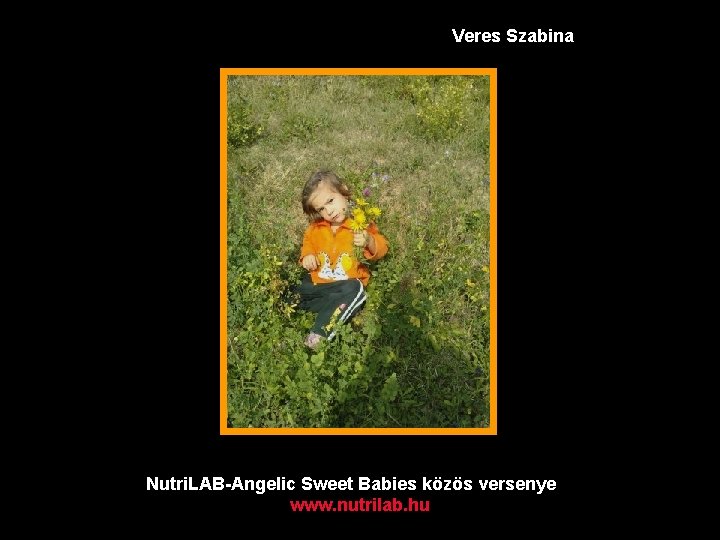 Veres Szabina Nutri. LAB-Angelic Sweet Babies közös versenye www. nutrilab. hu 