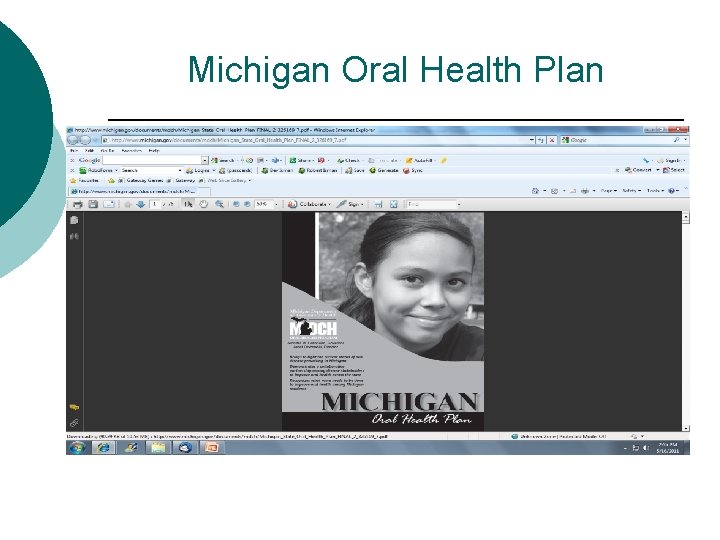 Michigan Oral Health Plan 