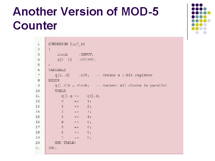 Another Version of MOD-5 Counter 