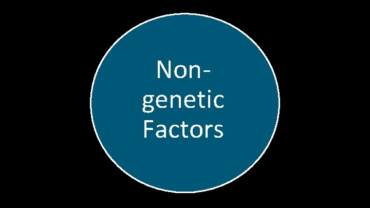 Nongenetic Factors 
