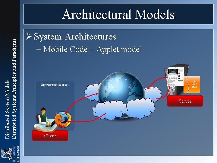 Distributed System Models Distributed Systems Principles and Paradigms Architectural Models Ø System Architectures – Distributed System Models Distributed Systems Principles and Paradigms Architectural Models Ø System Architectures –