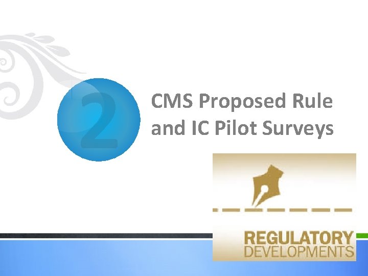 2 CMS Proposed Rule and IC Pilot Surveys 