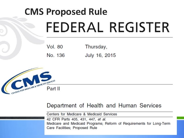 CMS Proposed Rule 