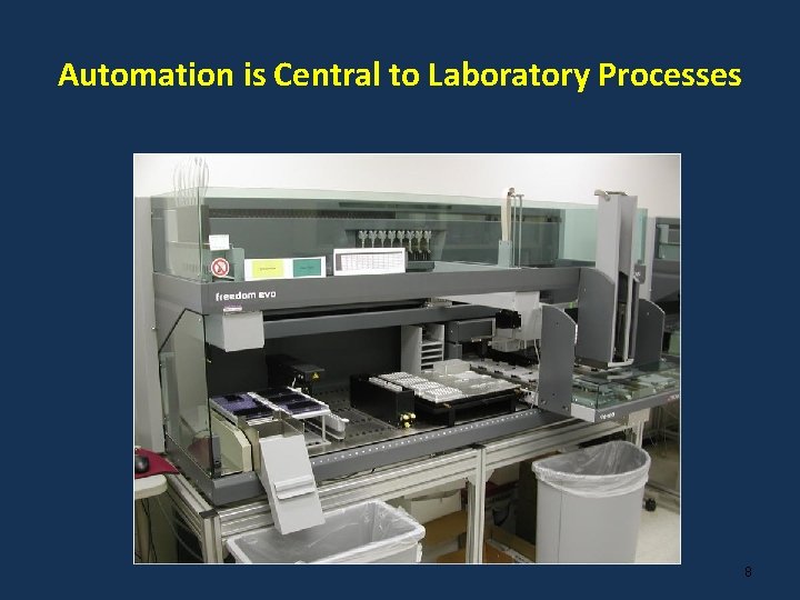 Automation is Central to Laboratory Processes 8 