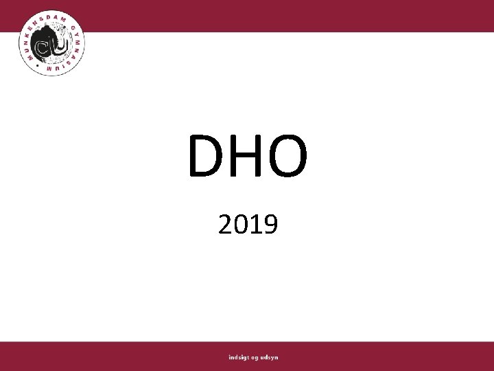 DHO 2019 