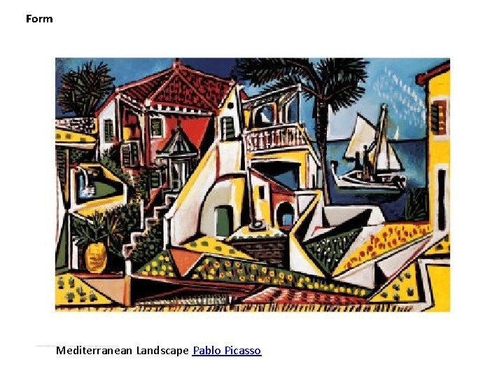 Form Mediterranean Landscape Pablo Picasso 