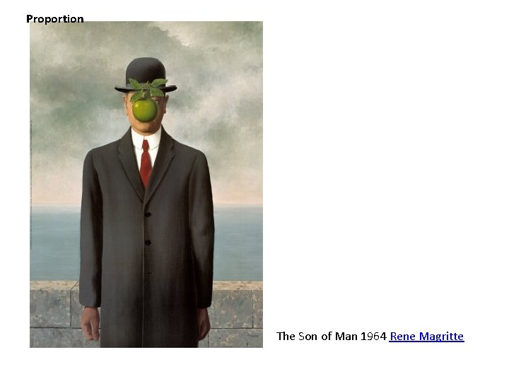 Proportion The Son of Man 1964 Rene Magritte Proportion The Son of Man 1964 Rene Magritte