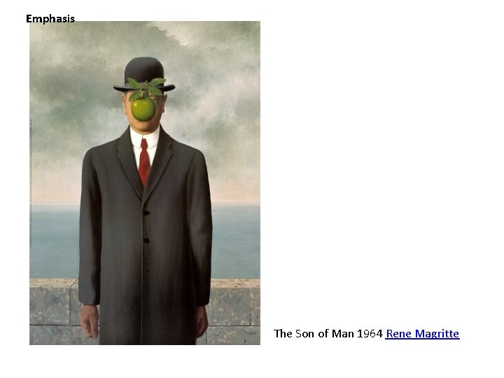 Emphasis The Son of Man 1964 Rene Magritte 