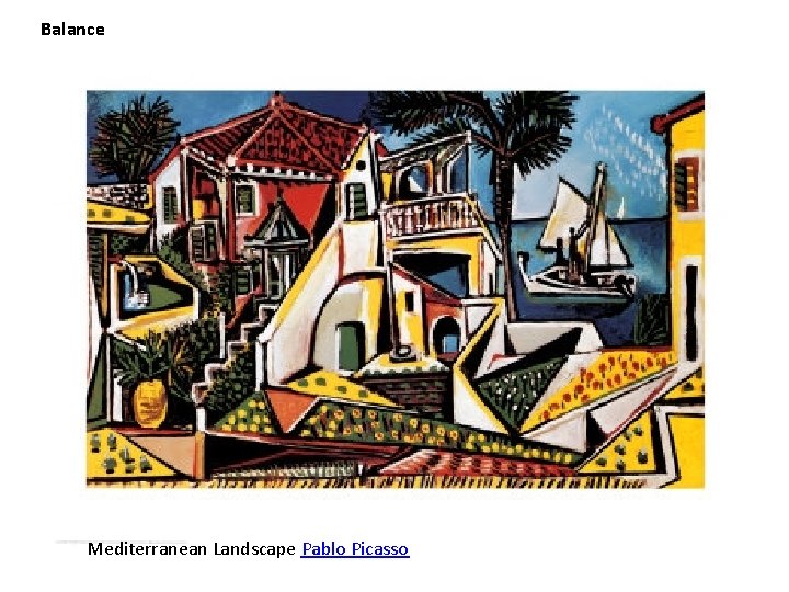 Balance Mediterranean Landscape Pablo Picasso 