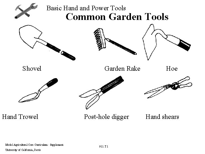 Basic Hand Power Tools Common Garden Tools Shovel Hand Trowel Model Agricultural Core Curriculum: