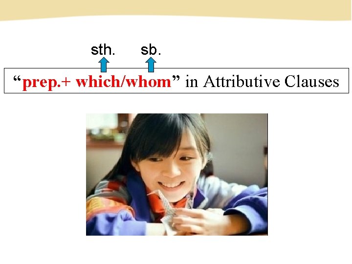 sth. sb. “prep. + which/whom” in Attributive Clauses 