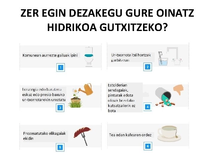 ZER EGIN DEZAKEGU GURE OINATZ HIDRIKOA GUTXITZEKO? 