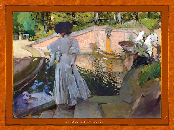 Maria Mirando los Peces, Granja, 1907 