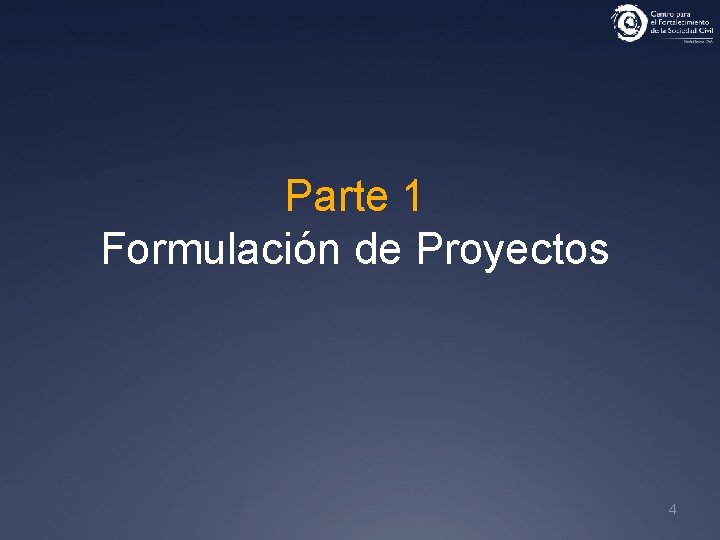 Parte 1 Formulación de Proyectos 4 