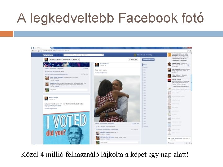 A legkedveltebb Facebook fotó Közel 4 millió felhasználó lájkolta a képet egy nap alatt!