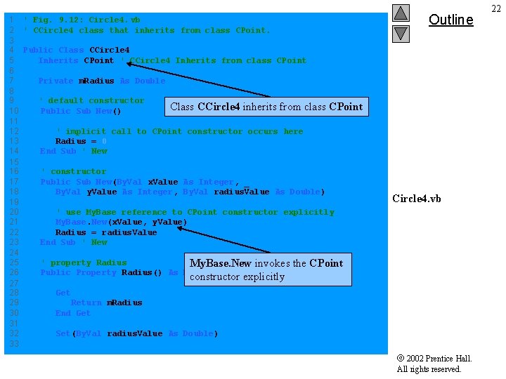 1 ' Fig. 9. 12: Circle 4. vb 2 ' CCircle 4 class that