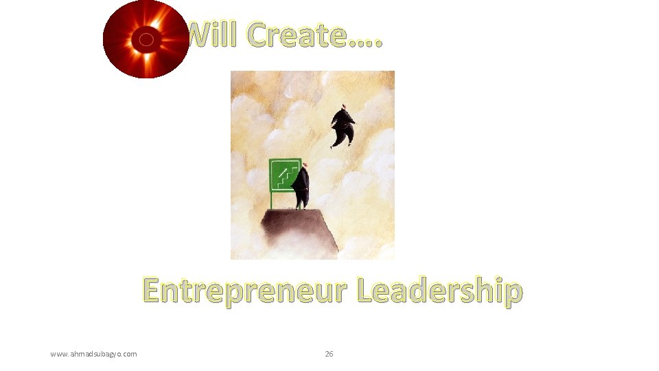 We Will Create…. Entrepreneur Leadership www. ahmadsubagyo. com 26 