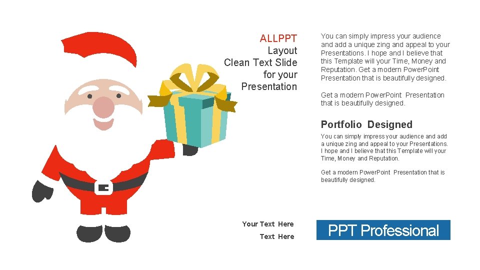 ALLPPT Layout Clean Text Slide for your Presentation You can simply impress your audience