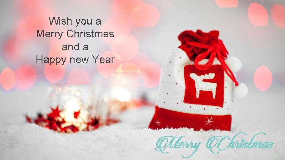 Wish you a Merry Christmas and a Happy new Year 