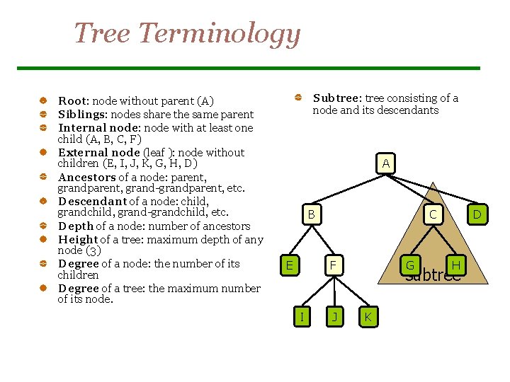 UNIT III PART I Trees and Binary Trees