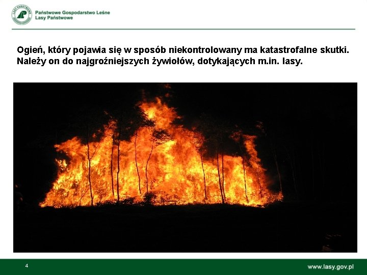 Ogień, który pojawia się w sposób niekontrolowany ma katastrofalne skutki. Należy on do najgroźniejszych