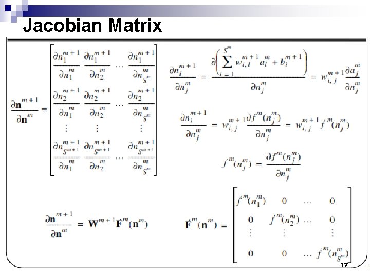 Jacobian Matrix 17 