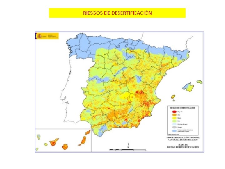 RIESGOS DE DESERTIFICACIÓN 