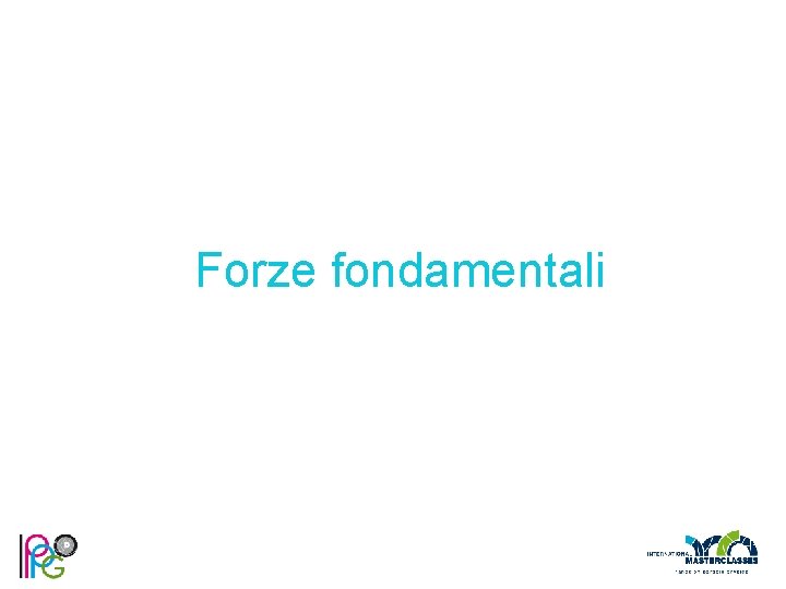 Forze fondamentali 