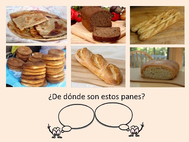 ¿De dónde son estos panes? 