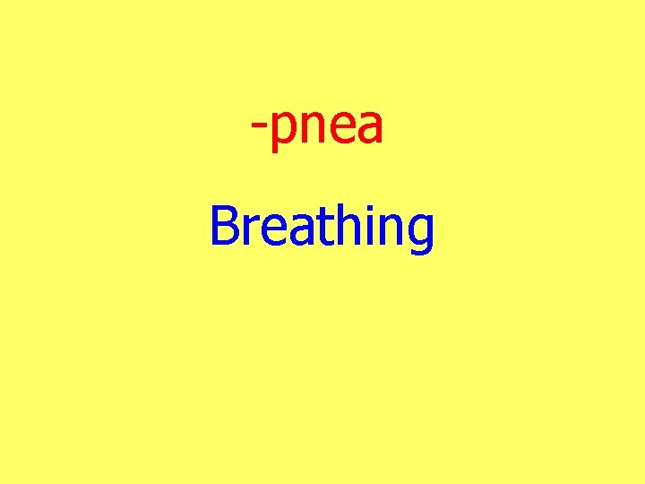 -pnea Breathing 