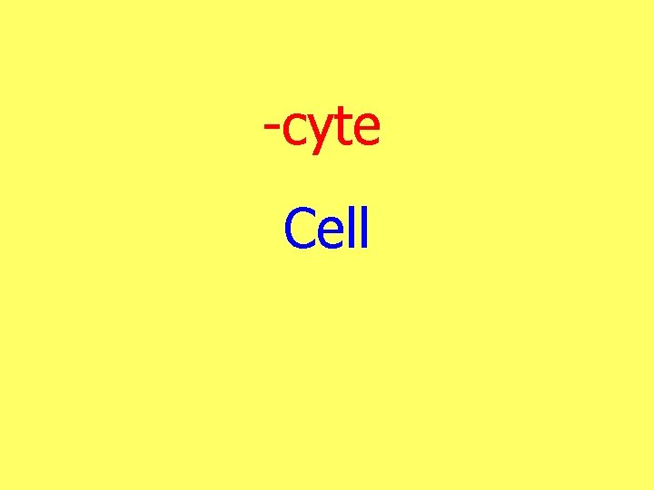 -cyte Cell 