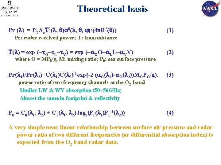 Theoretical basis Pr ( ) = PTAe 2( , ) 0( , , )/(4