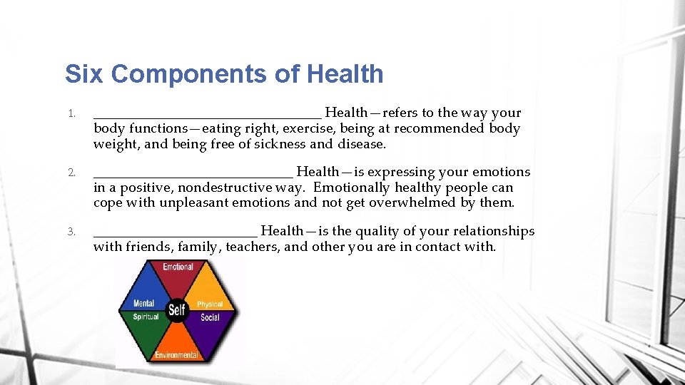 Health and Your Wellness Coach Whitaker Vocabulary Lifestyle