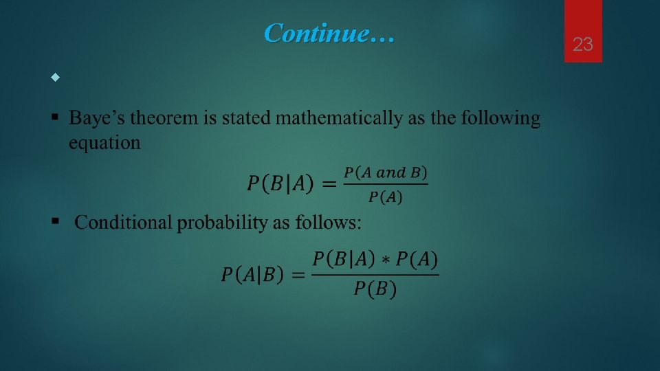 Continue… 23 Continue… 23