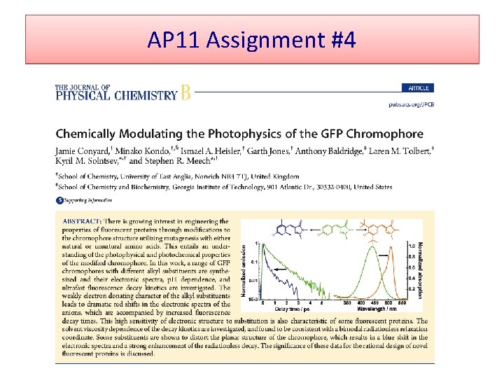AP 11 Assignment #4 AP 11 Assignment #4