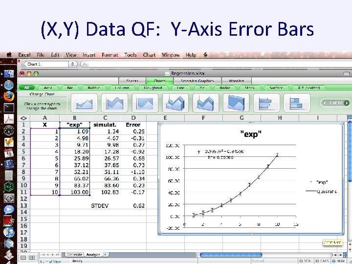 (X, Y) Data QF: Y-Axis Error Bars 