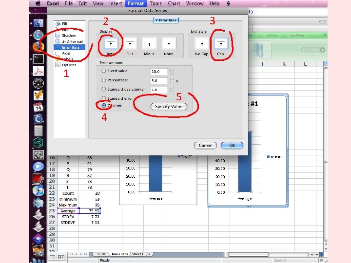 3 2 How to Add Error Bars 1 5 4 