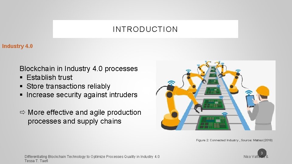 INTRODUCTION Industry 4. 0 Blockchain in Industry 4. 0 processes § Establish trust §