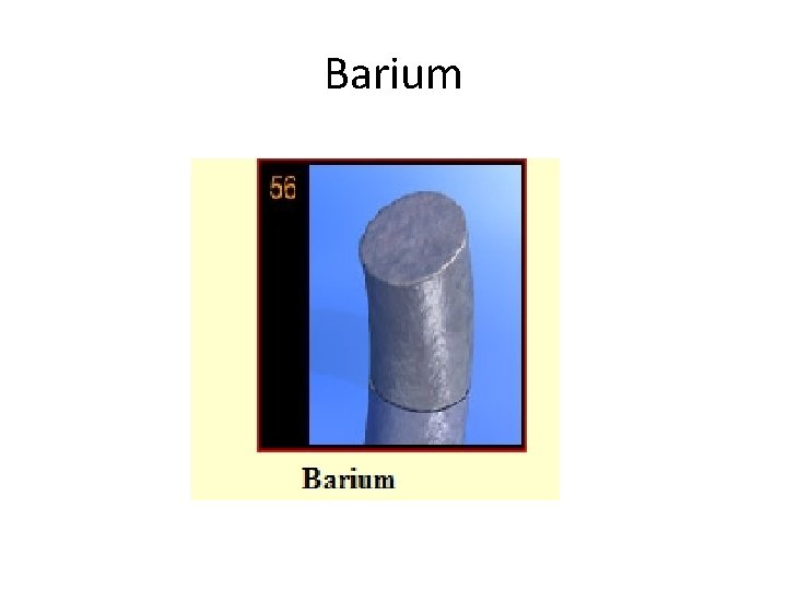 Barium 
